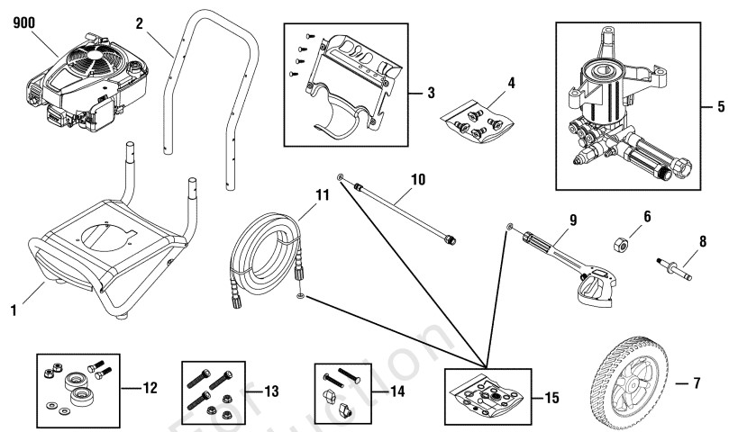 BRUTE 020515 replacement power washer parts